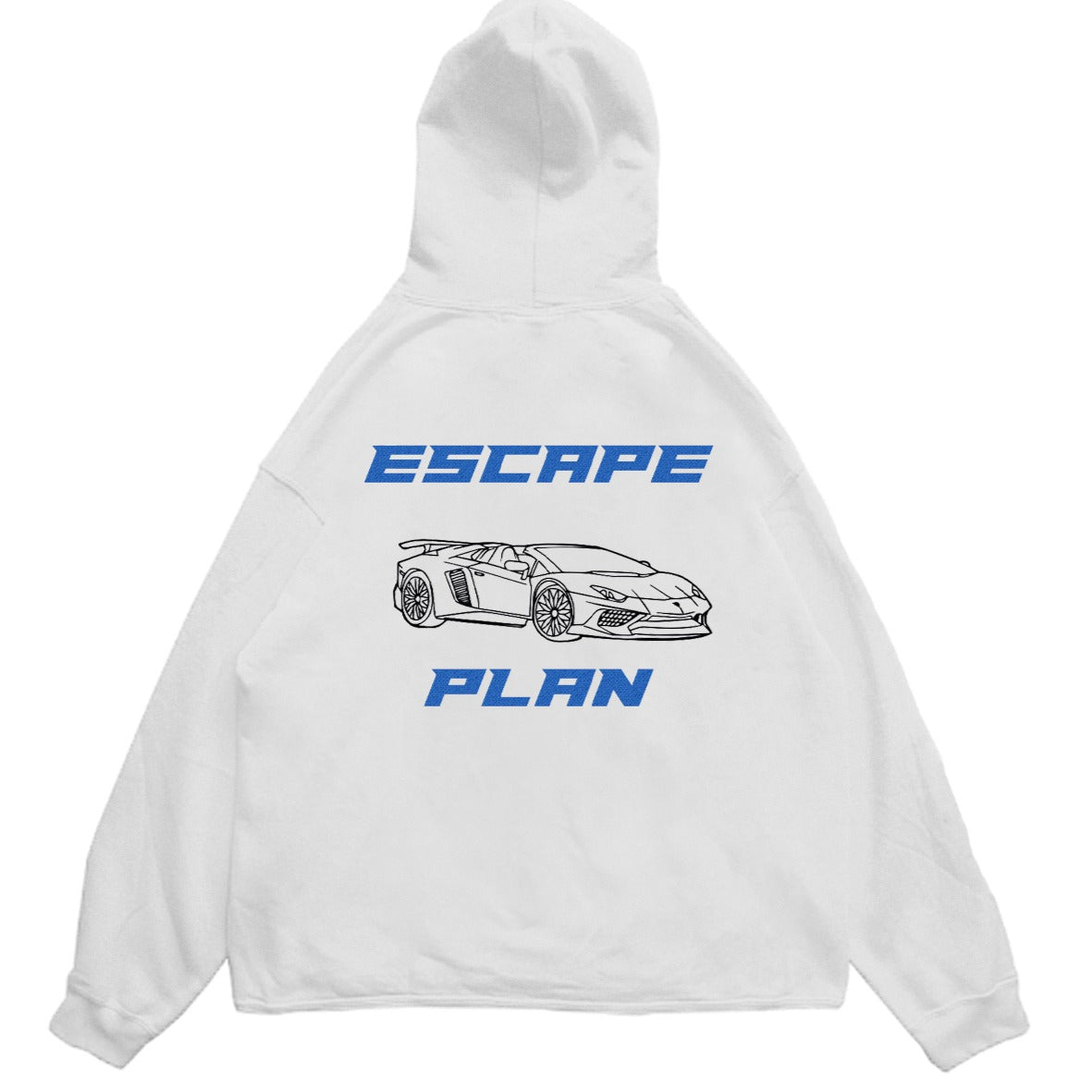 Hoodie Sweatshirt White - Racecar